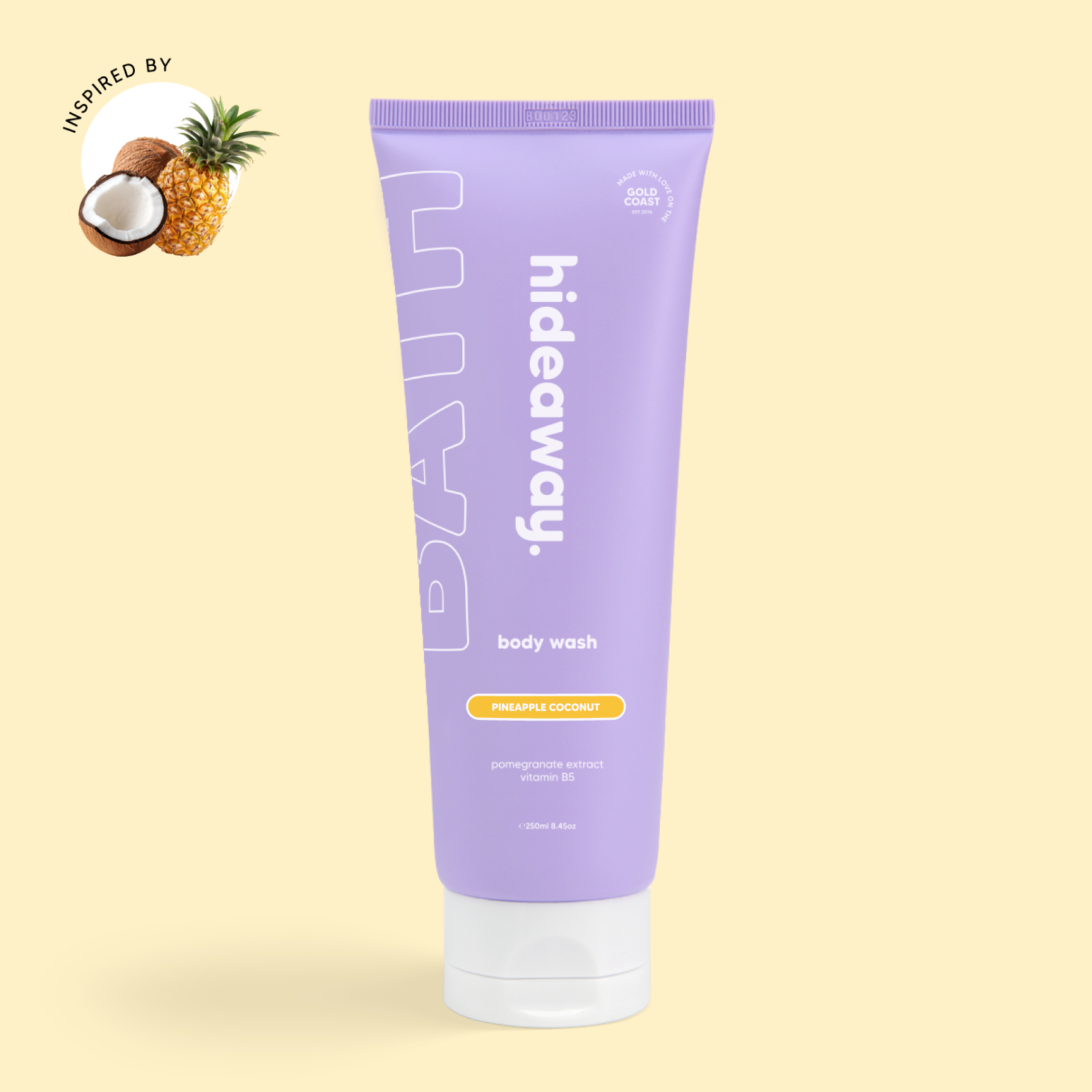 Sweet body wash with juicy pineapple and coconut. Lathers beautifully and smells like summer.